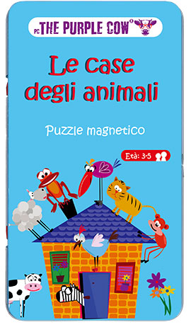 Case degli animali. Puzzle magnetico (Le