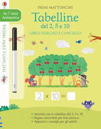 Tabelline del 2, 5, e 10 . Libro disegno