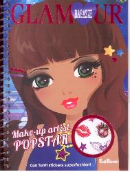 Make-up artist popstar. Ragazze glamour