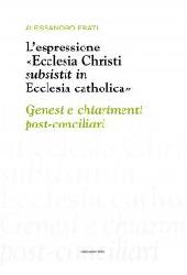 Espressione «Ecclesia Christi subsistit